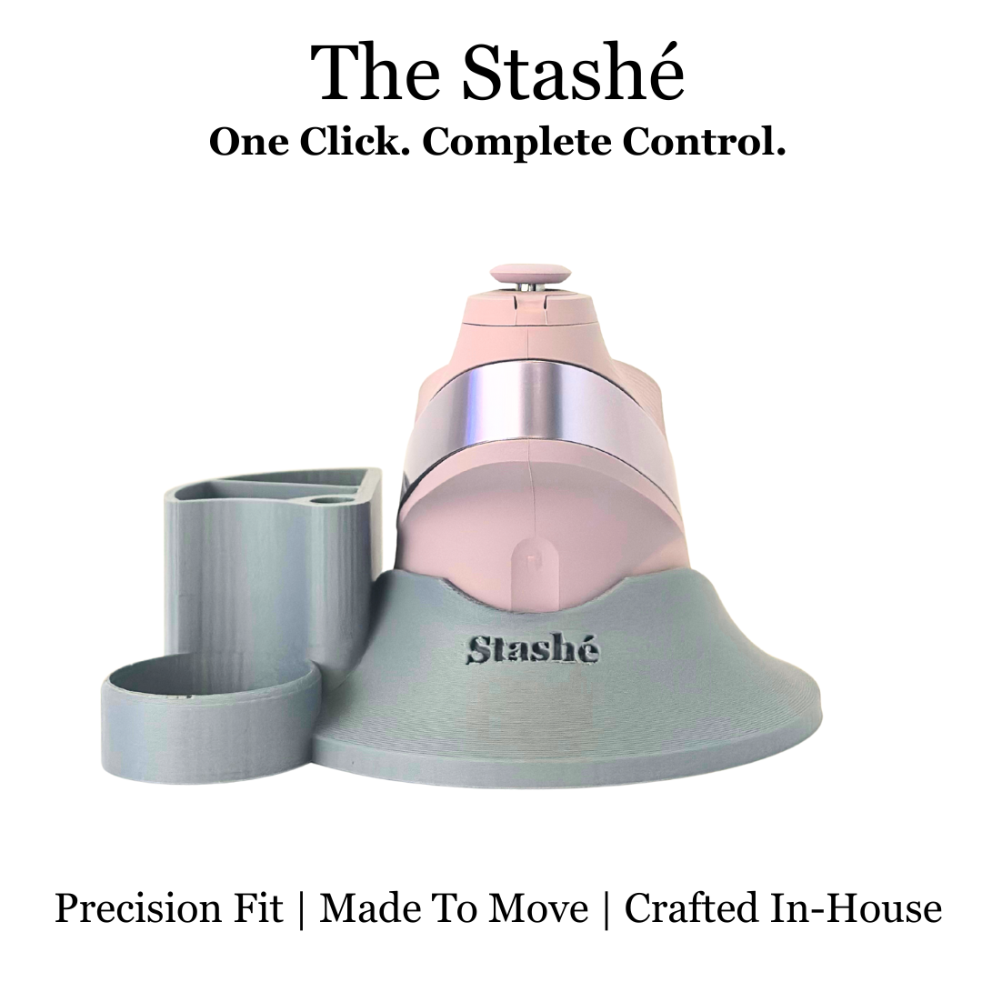 The Stashé — One-Hand Portable Base for Puffco Peak