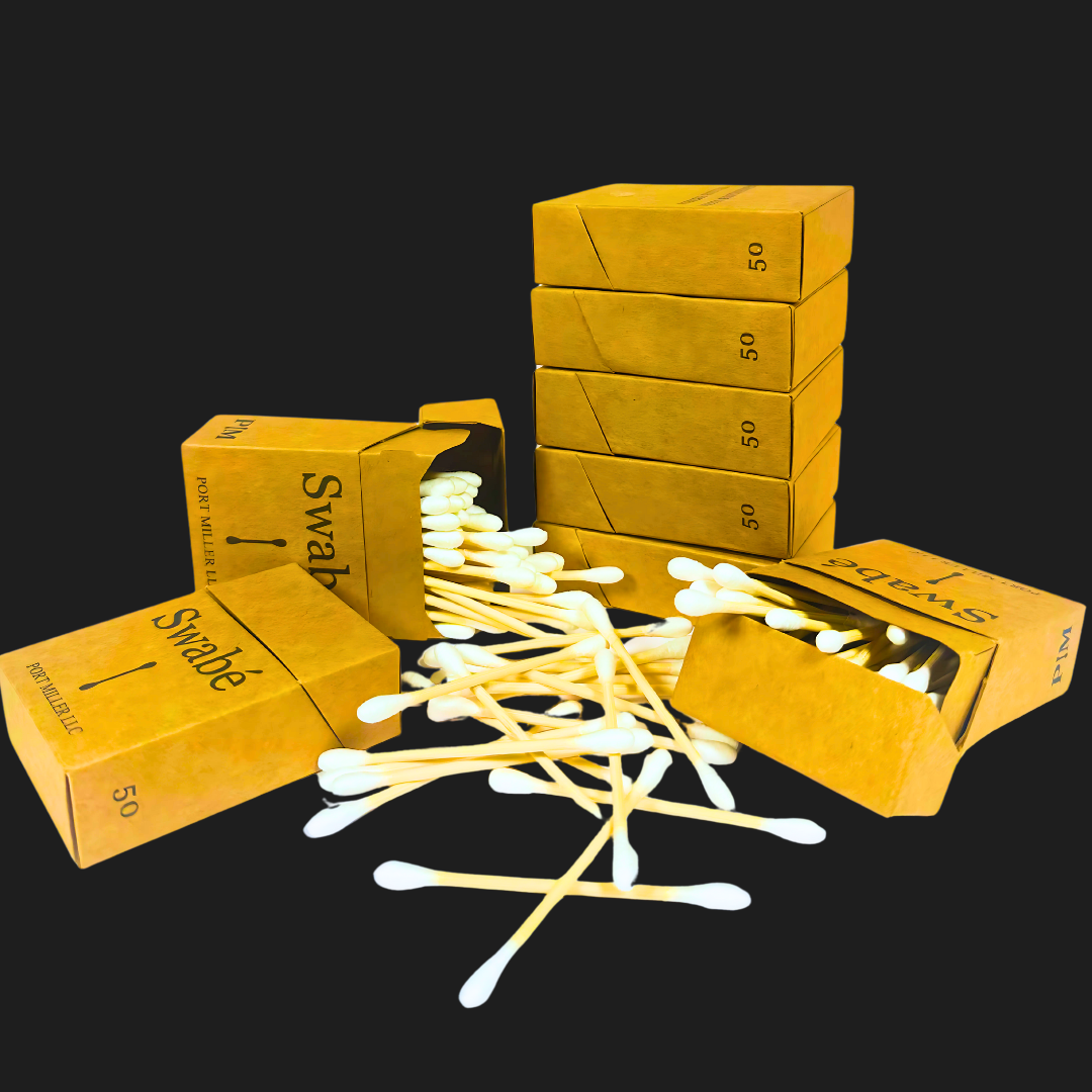 Swabé Refill — 8 Packs (50 count ea) Bamboo Swabs — Designed for Chambers