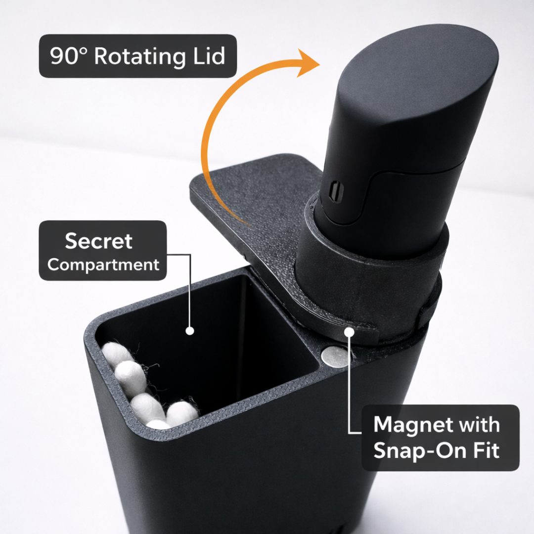 Ritual Bar Pro — Pivot Stand with Hidden Storage