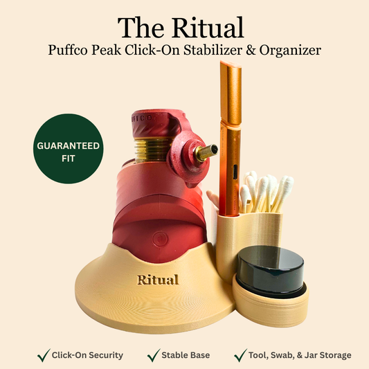 Ritual Stand for Puffco Peak and Peak Pro – secure locking base accessory by Port Miller