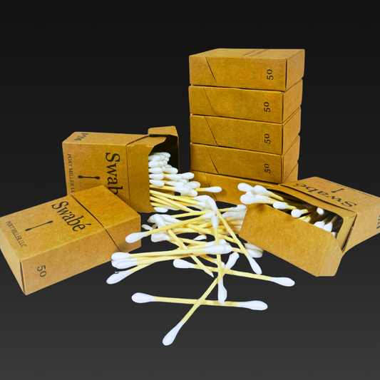 Swabé Refill — 8 Packs (50 count ea) Bamboo Swabs