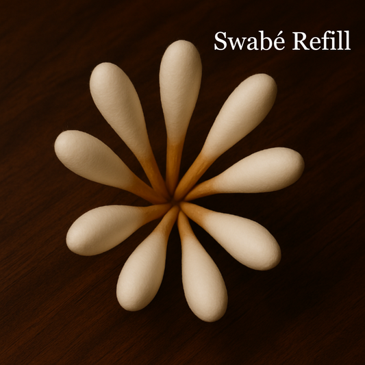 Swabé Refill — 8 Packs (50 count ea) Bamboo Swabs — Designed for Chambers