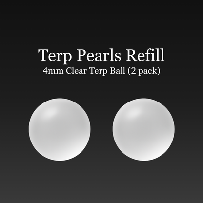 Terp Pearls Refill — 2x 4mm Borosilicate Glass Pearls